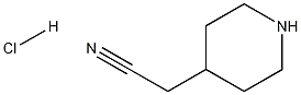 Structure of 2-(Piperidin-4-yl)acetonitrile, hydrochloride