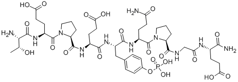 Structure of H-THR-GLU-PRO-GLU-TYR(H2PO3)-GLN-PRO-GLY-GLU-NH2