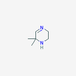 Structure of 2,2-dimethyl-1,2,5,6-tetrahydropyrazine