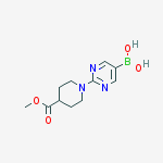 Structure of (2-(4-(Methoxycarbonyl)piperidin-1-yl)pyrimidin-5-yl)boronic acid