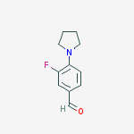 Structure of 3-Fluoro-4-(pyrrolidin-1-yl)benzaldehyde