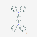 Structure of 9-(4-(9H-Carbazol-9-yl)phenyl)-3-bromo-9H-carbazole