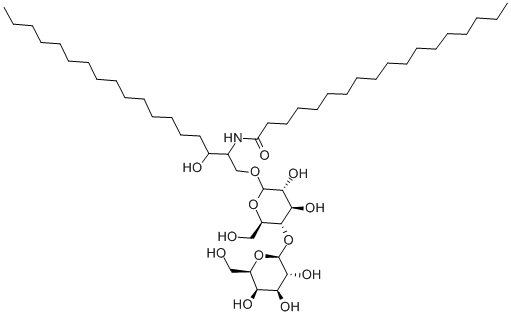 Structure of 1-O-[BETA-D-LACTOSYL]-N-OCTADECANOYL-DL-DIHYDROSPHINGOSINE