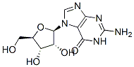 Structure of 7-beta-ribofuranosylguanine