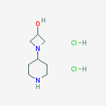 Structure of 1-(Piperidin-4-yl)azetidin-3-ol dihydrochloride