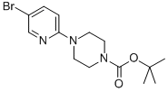 Structure of 4-BOC-1-(5-BROMO-2-PYRIDYL)PIPERAZINE