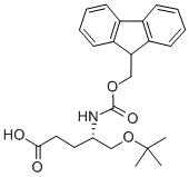 Structure of FMOC-(S)-4-AMINO-5-HYDROXYBUTANOIC ACID T-BUTYL ESTER