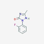 Structure of 1-(2-Fluorophenyl)-3-methyl-4,5-2H-1,2,4-triazol-one