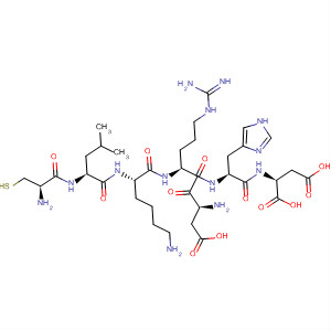 Structure of L-Aspartic acid,L-cysteinyl-L-leucyl-L-lysyl-L-a-aspartyl-L-arginyl-L-histidyl-