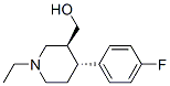 Structure of (3S,4R)-4-(4-Fluorophenyl)-3-hydroxymethyl-1-ethyl-piperidine
