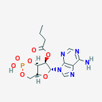Structure of (4aR,6R,7R,7aR)-6-(6-amino-9H-purin-9-yl)-2-hydroxy-2-oxidotetrahydro-4H-furo[3,2-d][1,3,2]dioxaphosphinin-7-yl butanoate