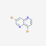3,8-dibromo-1,5-naphthyridine结构式