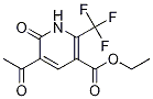 Structure of ethyl 5-acetyl-6-oxo-2-(trifluoromethyl)-1,6-dihydropyridine-3-carboxylate