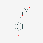 Structure of 2-METHYL-1-(4-METHOXYPHENYL)METHOXY-2-PROPANOL