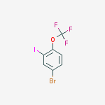 Structure of 4-Bromo-2-iodo(trifluoromethoxy)benzene