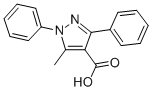 Structure of 5-METHYL-1,3-DIPHENYL-1H-PYRAZOLE-4-CARBOXYLIC ACID