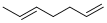 Structure of 1,5-HEPTADIENE