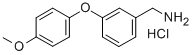 Structure of 3-(4-METHOXYPHENOXY)BENZYLAMINE HYDROCHLORIDE