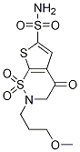 Structure of 3,4-Dihydro-2-(3-methoxypropyl)-4-oxo-2H-thieno[3,2-e]-1,2-thiazine-6-sulfonamide 1,1-dioxide
