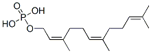 Structure of (E,E)-3,7,11-Trimethyl-2,6,10-dodecatrien-1-yl phosphate ammonium salt