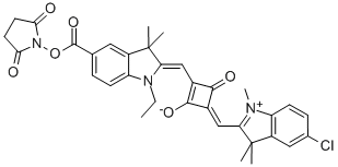 Chemical structure of SQ-NHS*