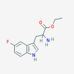 Structure of 5-FLUORO-DL-TRYPTOPHAN ETHYL ESTER