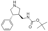 Structure of TERT-BUTYL ([(3S,4R)-4-PHENYLPYRROLIDIN-3-YL]METHYL)CARBAMATE