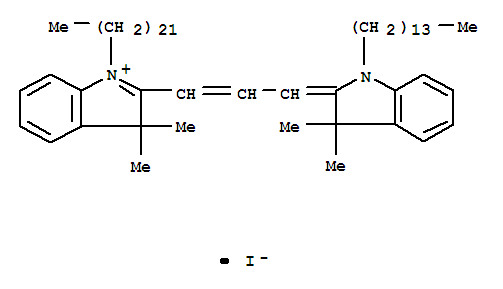 Structure of 3H-Indolium,2-[3-(1,3-dihydro-3,3-dimethyl-1-tetradecyl-2H-indol-2-ylidene)-1-propen-1-yl]-1-docosyl-3,3-dimethyl-,iodide (1:1)