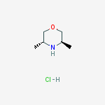 Structure of (3R,5R)-3,5-Dimethylmorpholine hydrochloride