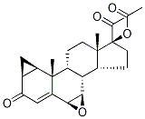 Structure of 6-Deschloro-6,7-epoxy Cyproterone Acetate