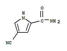 Structure of 1H-Pyrrole-2-carboxamide,4-cyano-