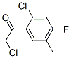 Structure of ETHANONE,2-CHLORO-1-(2-CHLORO-4-FLUORO-5-METHYLPHENYL)-