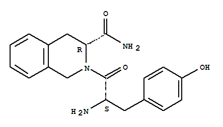Structure of H-Tyr-D-1,2,3,4-tetrahydroisoquinoline-3-carboxamide . HCl