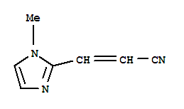 2-Propenenitrile,3-(1-methyl-1H-imidazol-2-yl)-结构式