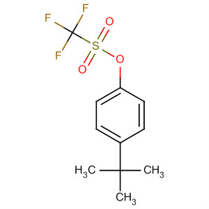 Structure of Methanesulfonic acid, trifluoro-, 4-(1,1-dimethylethyl)phenyl ester