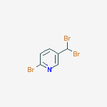 Structure of 2-bromo-5-(dibromomethyl)pyridine
