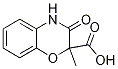3,4-Dihydro-2-methyl-3-oxo-2H-1,4-benzoxazine-2-carboxylic acid结构式