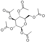 Structure of 1,2,3,4,6-Penta-O-acetyl-b-D-glucopyranose