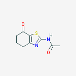 N-[(4,5,6,7-tetrahydro-7-oxo)benzothiazol-2-yl]acetamide结构式