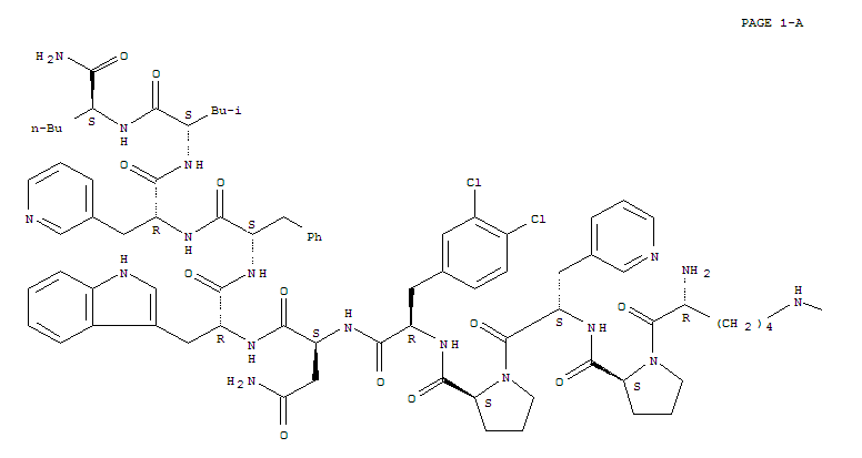 Structure of (D-Lys(nicotinoyl)1,β-(3-pyridyl)-Ala3,3,4-dichloro-D-Phe5,Asn6,D-Trp7,β-(3-pyridyl)-D-Ala9,Nle11)-Substance P
