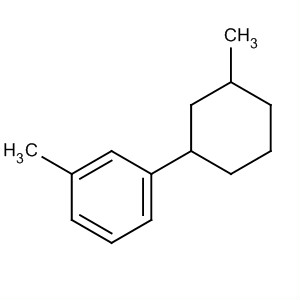 Structure of Benzene, 1-methyl-3-(3-methylcyclohexyl)-