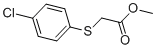 methyl 2-(4-chlorophenyl)sulfanylacetate结构式