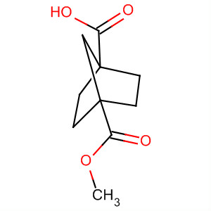 Structure of Bicyclo[2.2.1]heptane-1,4-dicarboxylic acid, monomethyl ester