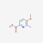 Structure of 6-iodo-5-methoxypyridine-2-carboxylic Acid