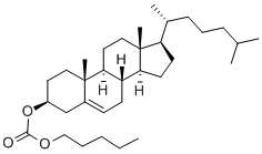 Structure of CHOLESTEROL N-AMYL CARBONATE