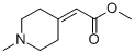 Structure of Acetic acid,2-(1-methyl-4-piperidinylidene)-,methyl ester