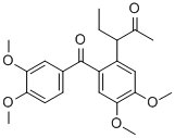Structure of 3-[2-(3,4-dimethoxybenzoyl)-4,5-dimethoxyphenyl]pentan-2-one