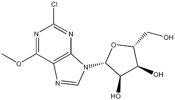 Structure of 2-Chloro-6-O-methyl-inosine