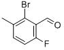 Structure of 2-BROMO-6-FLUORO-3-METHYLBENZALDEHYDE