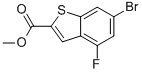 Structure of 6-BROMO-4-FLUORO-BENZO[B]THIOPHENE-2-CARBOXYLIC ACID METHYL ESTER